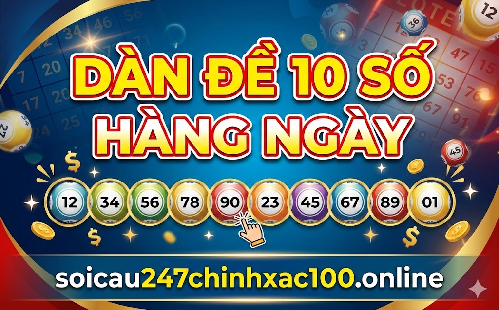 Dàn de 10 số hàng ngày