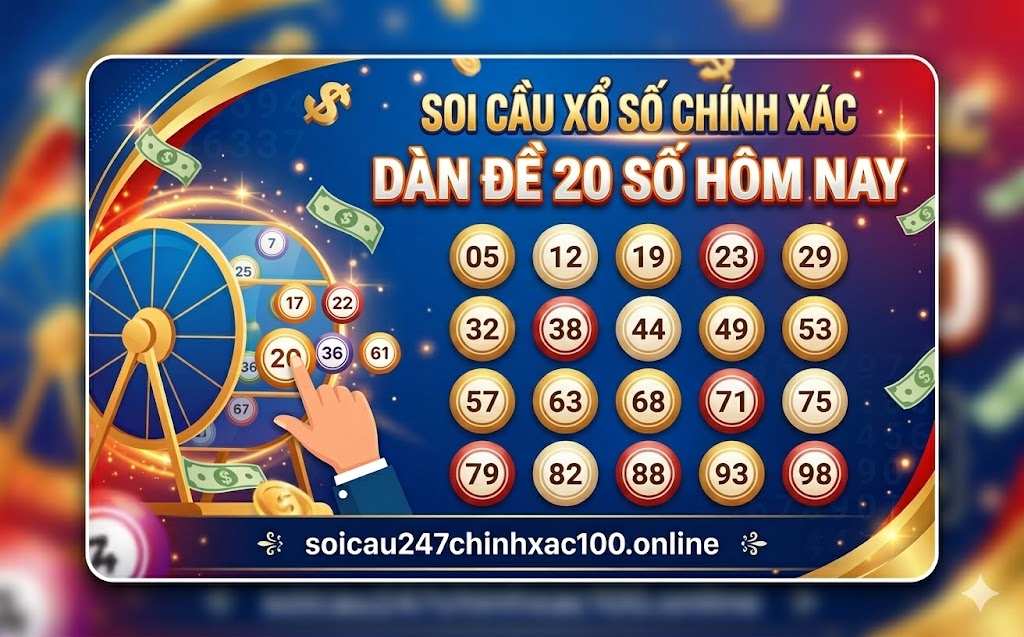 Dàn đề 20 số bất tử hôm nay