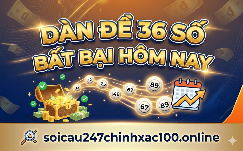 Dàn đề 36 số bất bại hôm nay