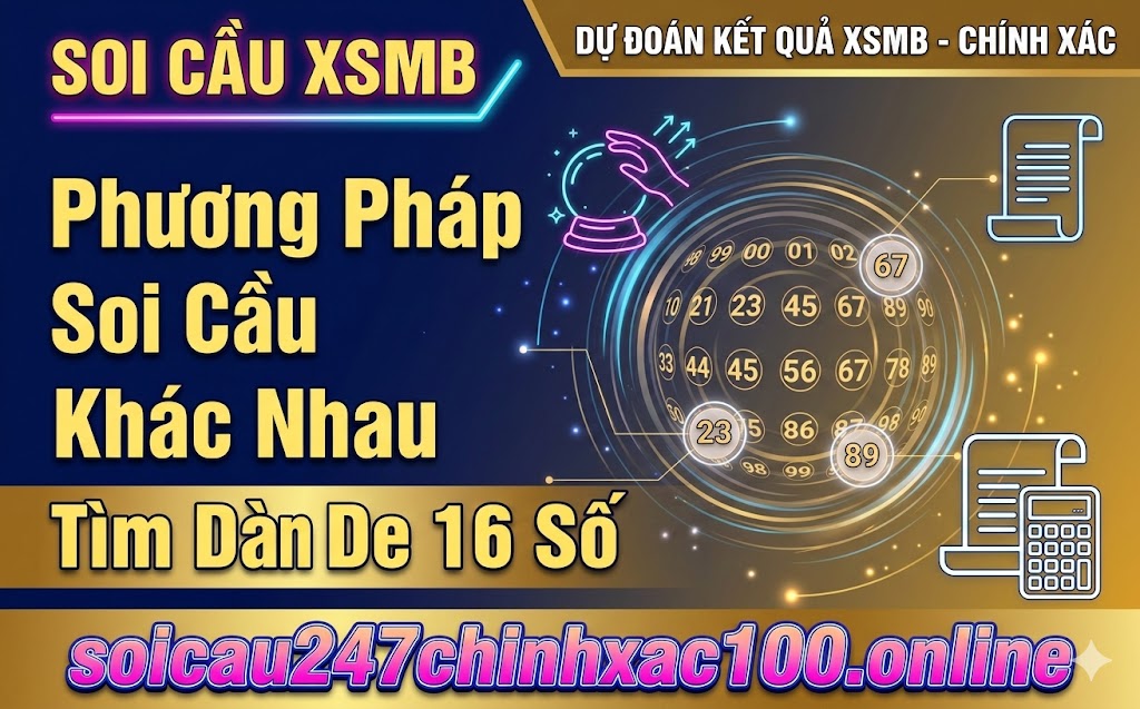 Soi Cầu Dàn de 16 số khung 3 ngày