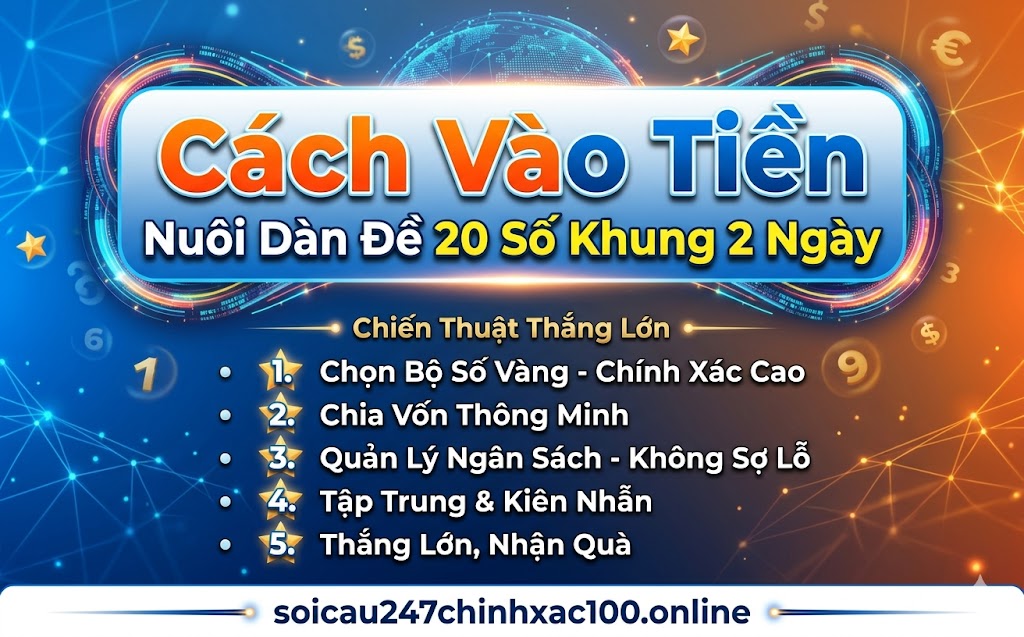 Vào Tiền Khi Nuôi Dàn Đề 20 Số Khung 2 Ngày